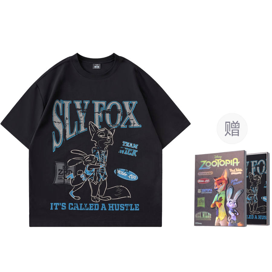 Disney Zootopia Short Sleeved T Shirts Unisex Gift Box Set