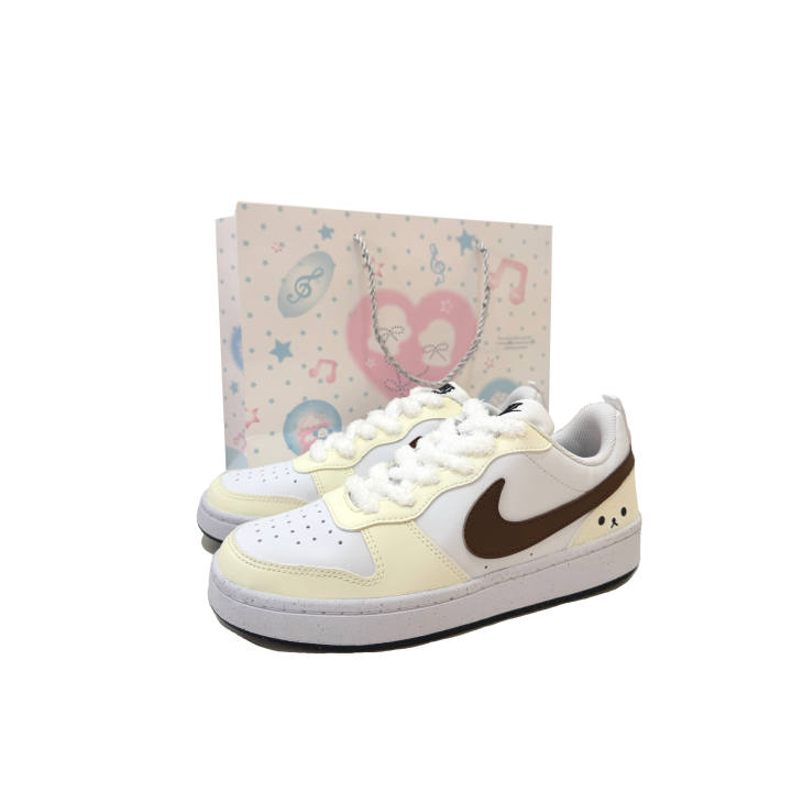 Nike Nike Court Borough Easy Cub Low top Kids' Skateboarding Shoes Ecru Unisex