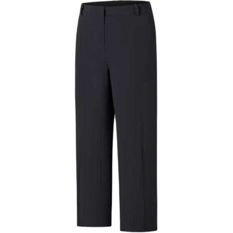ANTA Champion All Weather Collection Sports Pants Women's Black Moderate Straight Fit Pants