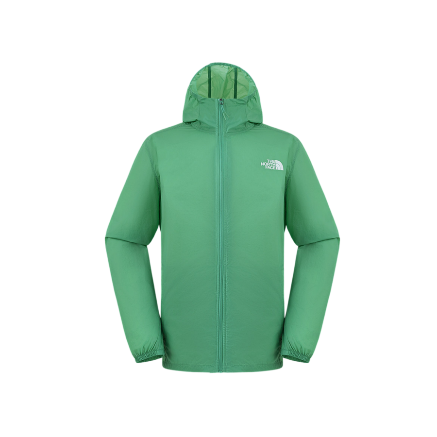 THE NORTH FACE Sun Protection Jackets Men's G57/Mist Algae Green Hooded Non Detachable Thin