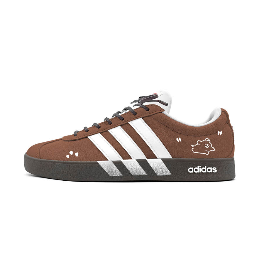 Adidas Adidas Vl Court Classic German Army Trainers Unisex Low Top White