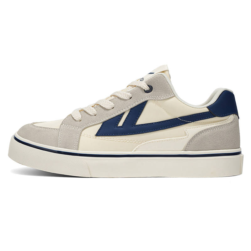 WARRIOR WARRIOR Skateboard Shoes Men's Low Top Beige Black