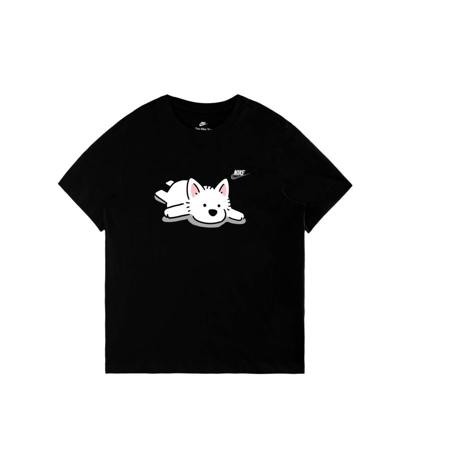 Nike Nike Sportswear Club T Shirts Men's Black/White/Dark Gray Crew Neck Moderate