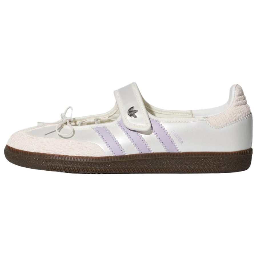 Adidas Originals Samba Jane Mary Jane Shoes Women's Bright White Light Purple