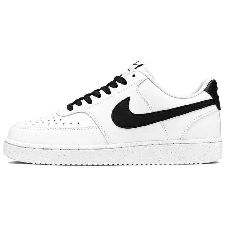 Nike Nike Court Vision 1 Low top Skateboard Shoes Men's Black White