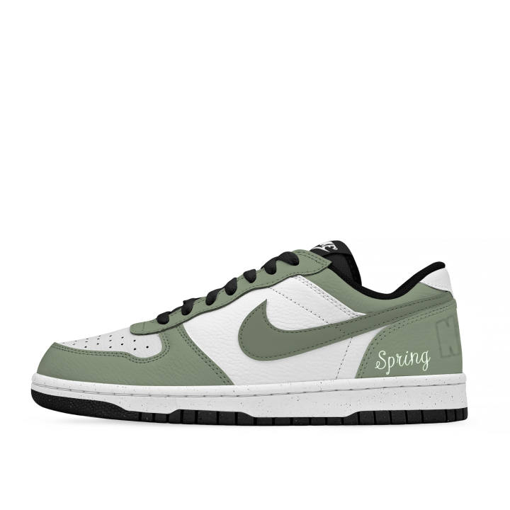 Nike Nike Big Skateboard Shoes Unisex Low Top Black/White/Green