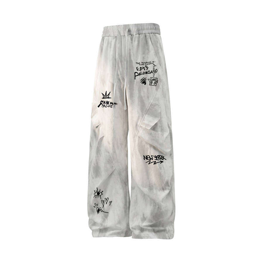 PAL ONGACO Casual Pants Unisex Thin Wide Leg Pants