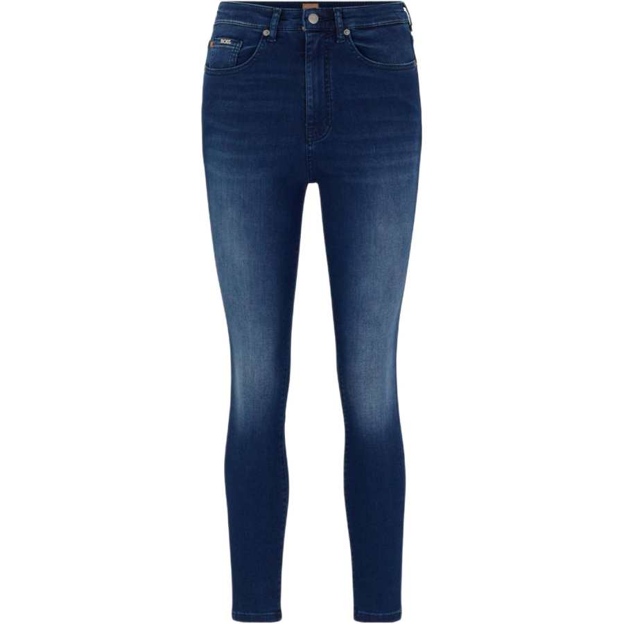HUGO BOSS Jeans Women's Blue Moderate Straight Fit Pants