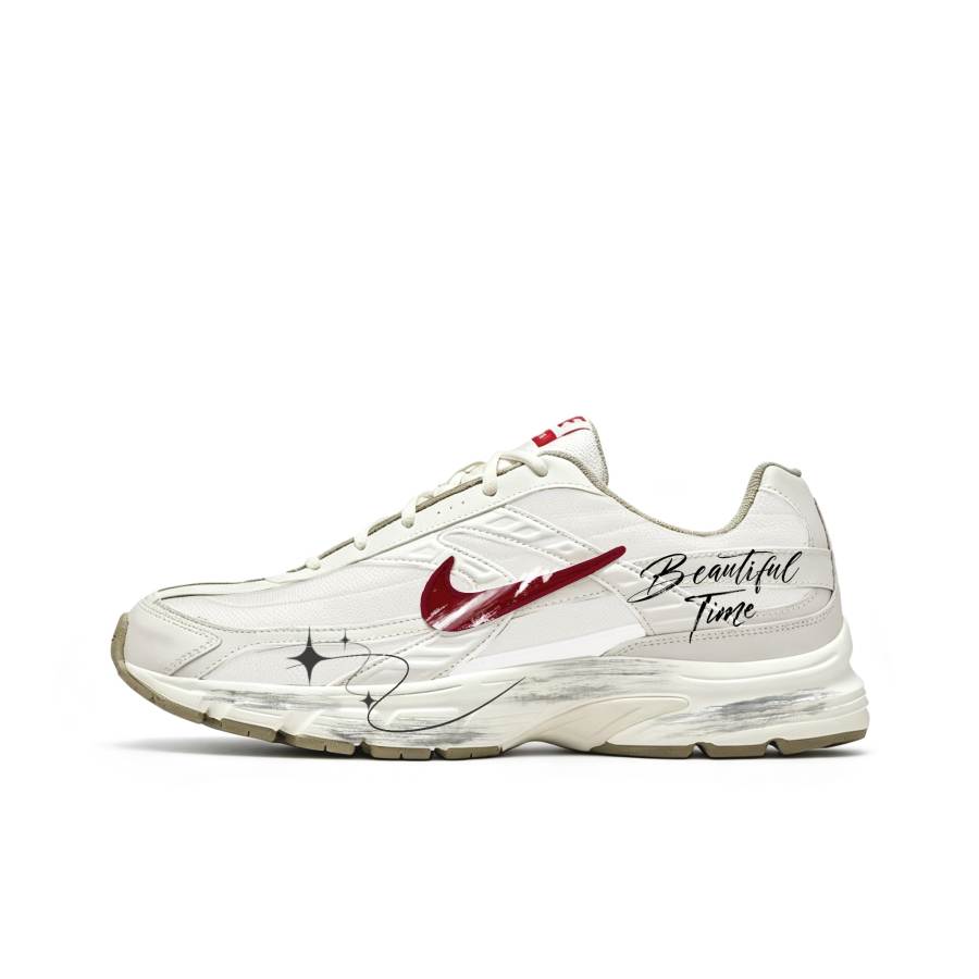 Nike Nike Initiator Running Shoes Men's Low Top Beige Red Colorway