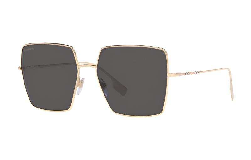 Burberry Minimalist Style Metal Irregular Shape Sunglasses Unisex Brown