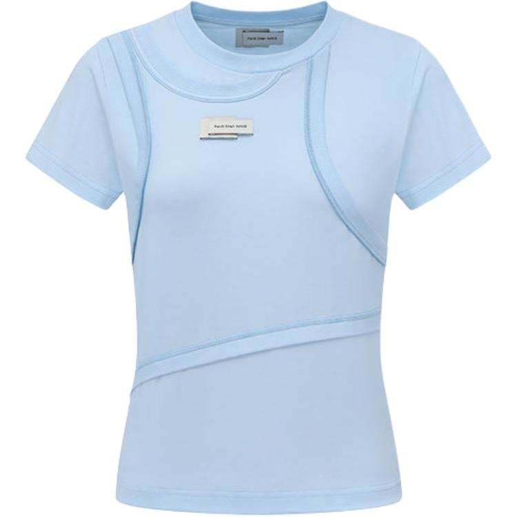 Feng Chen Wang T Shirts Women's Blue Crew Neck