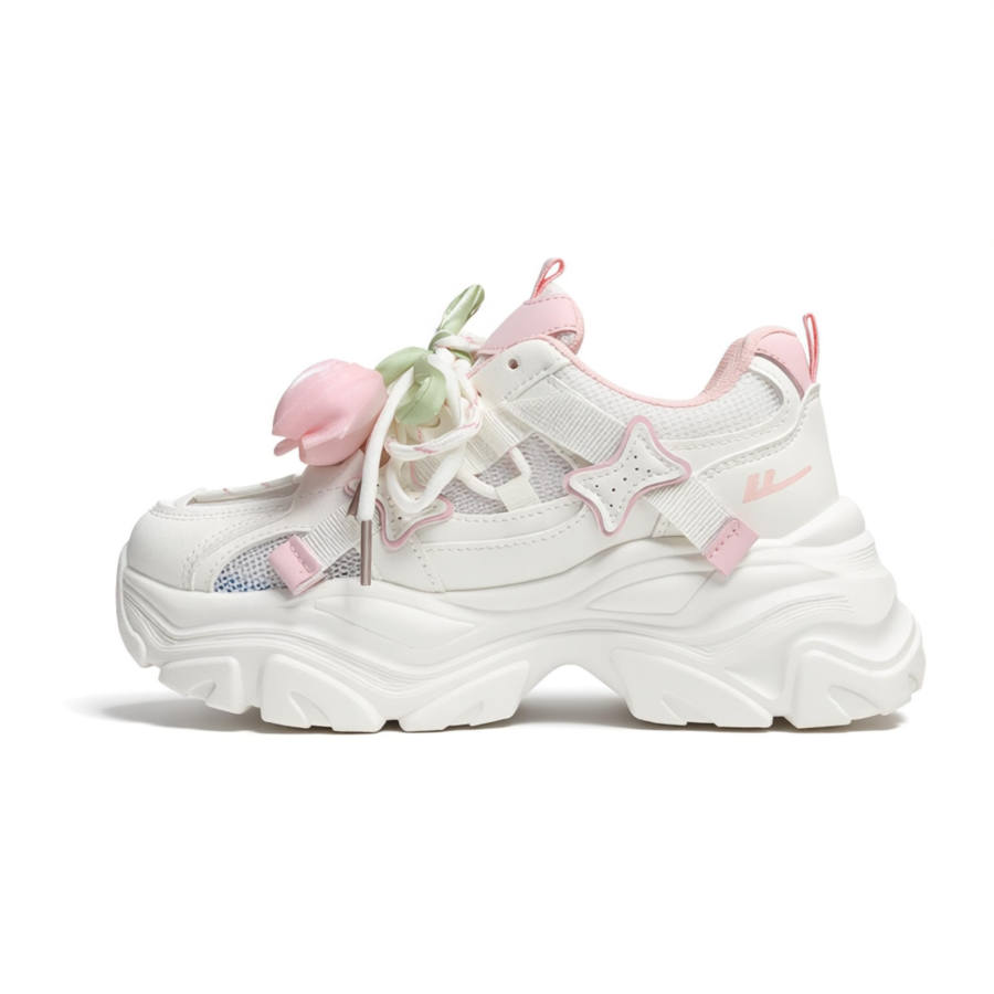WARRIOR WARRIOR Chunky Sneakers Women's Low Top White