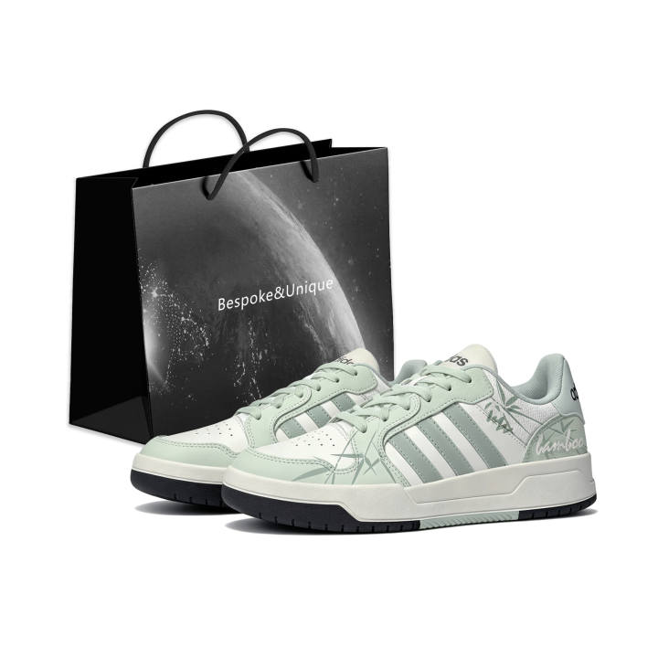 Adidas Adidas ENTRAP Skateboard Shoes Unisex Low Top White Green