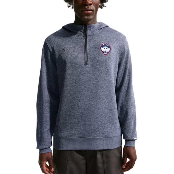 Nike Nike Sweatshirts Men's Marine Blue Hooded Non Detachable Moderate