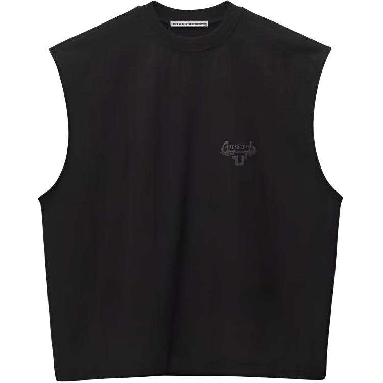 Alexander Wang Tank Tops Men's Black Crew Neck Moderate Other