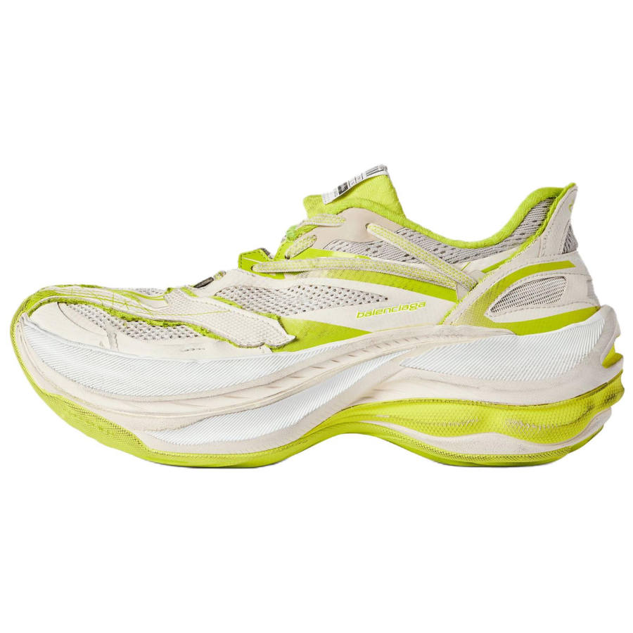 Balenciaga Chunky Sneakers Men's Low Top Eggshell Yellow & Lime Green