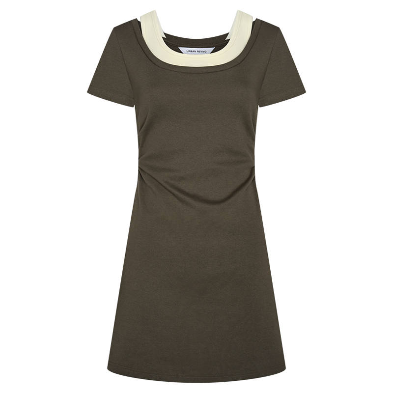 URBAN REVIVO Short Sleeved Dress Women's