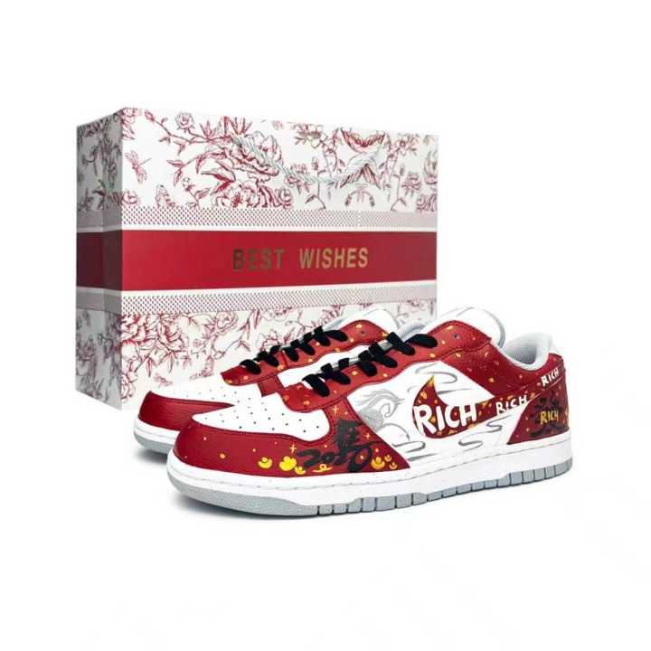 Nike Nike Big Skateboard Shoes Men's Low Top Red