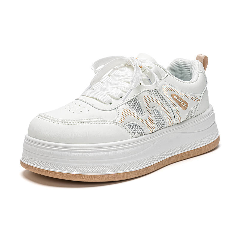 WARRIOR WARRIOR Skateboard Shoes Women's Low Top Khaki