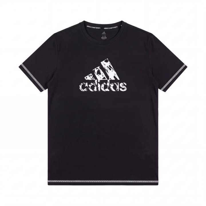 Adidas Adidas T Shirts Unisex BLACK/WHITE Crew Neck Moderate Other