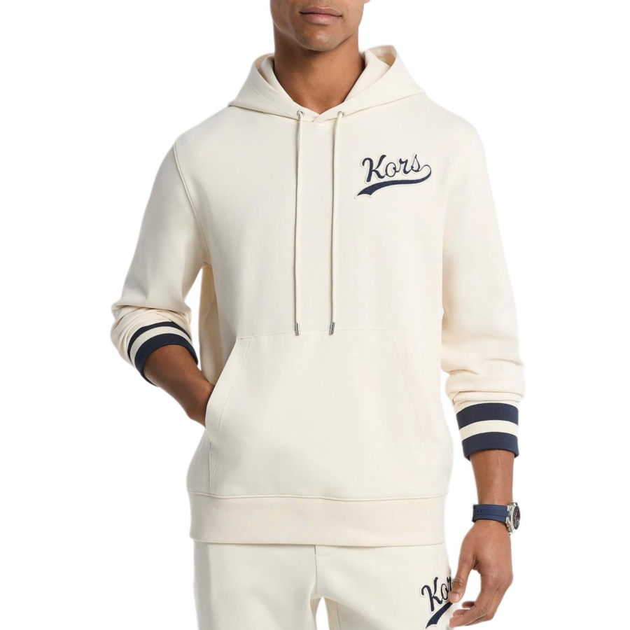 MICHAEL KORS Sweatshirts Men's Bone Hooded Non Detachable Moderate
