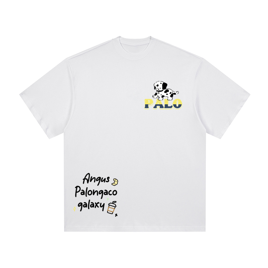 PAL ONGACO T Shirts Unisex White Crew Neck Moderate Straight Fit