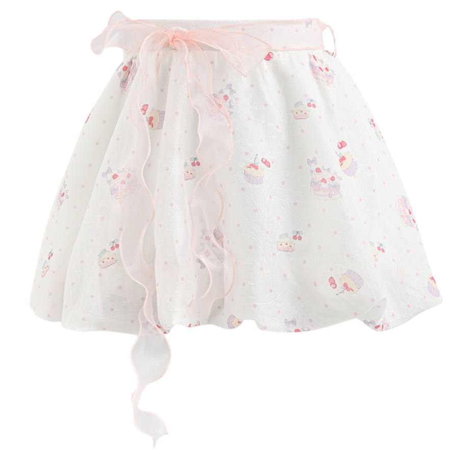 SNBL Casual Short Skirts Women's White Moderate Short Skirt Puffy Skirt