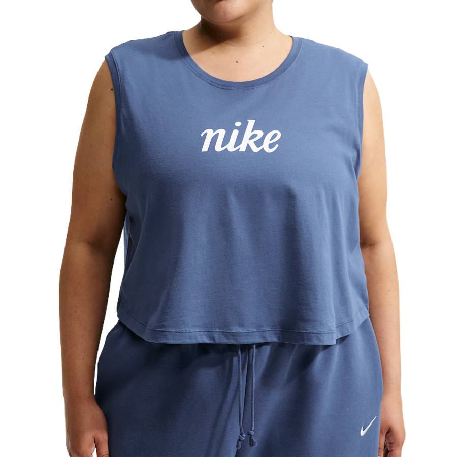 Nike Nike Sportswear Club Tank Tops Women's Mysterious Marine Blue Crew Neck Moderate Other