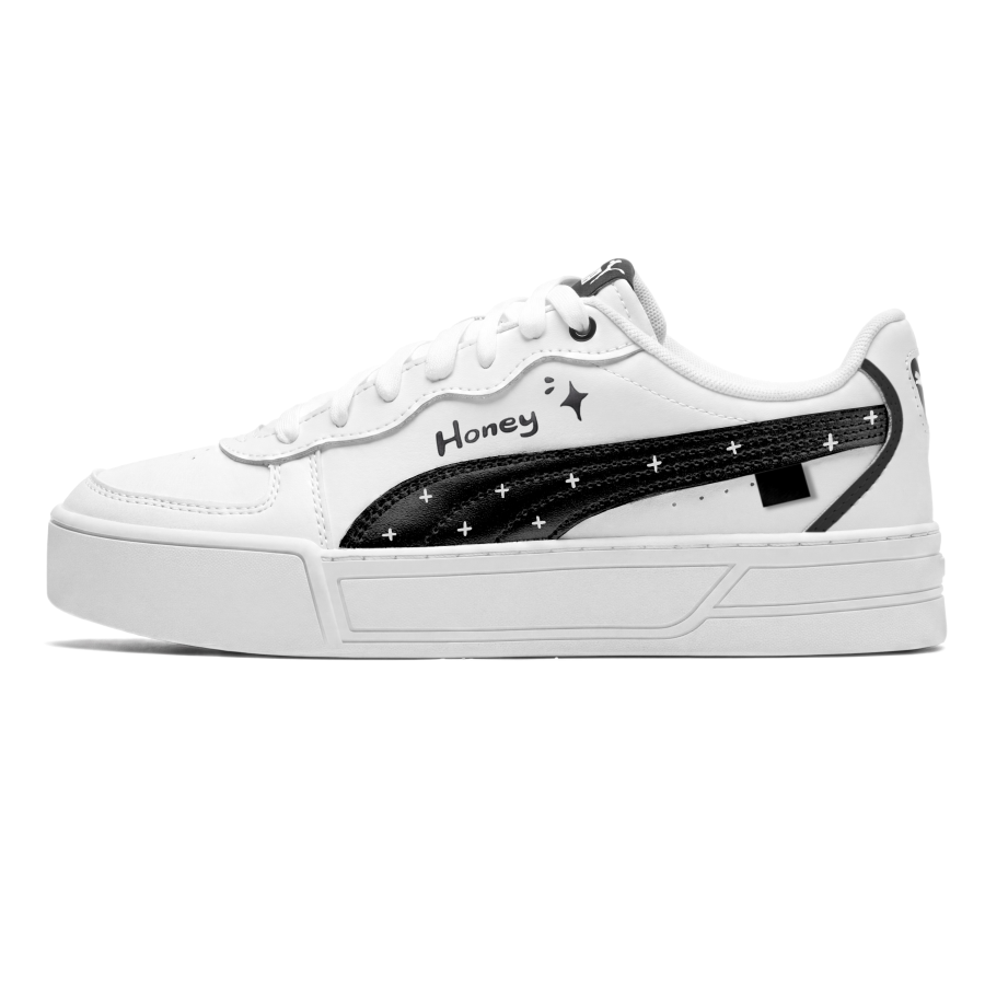 PUMA Skye Skateboard Shoes Women's Low Top Black/White