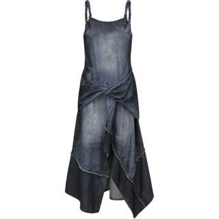 Feng Chen Wang Slip Dresses Women's Blue Black Moderate