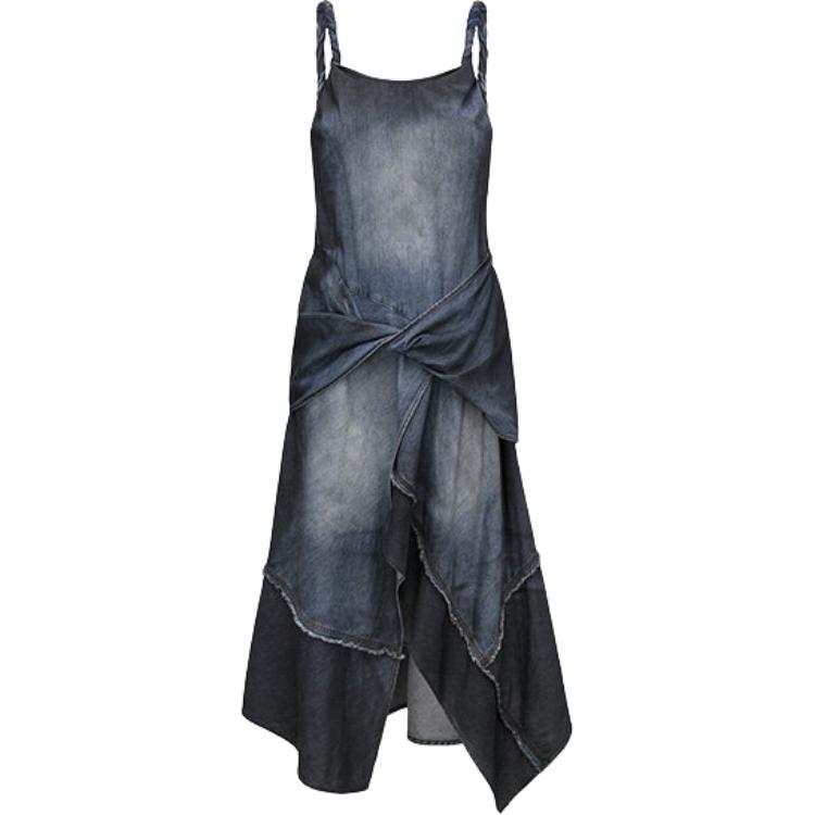 Feng Chen Wang Slip Dresses Women's Blue Black Moderate
