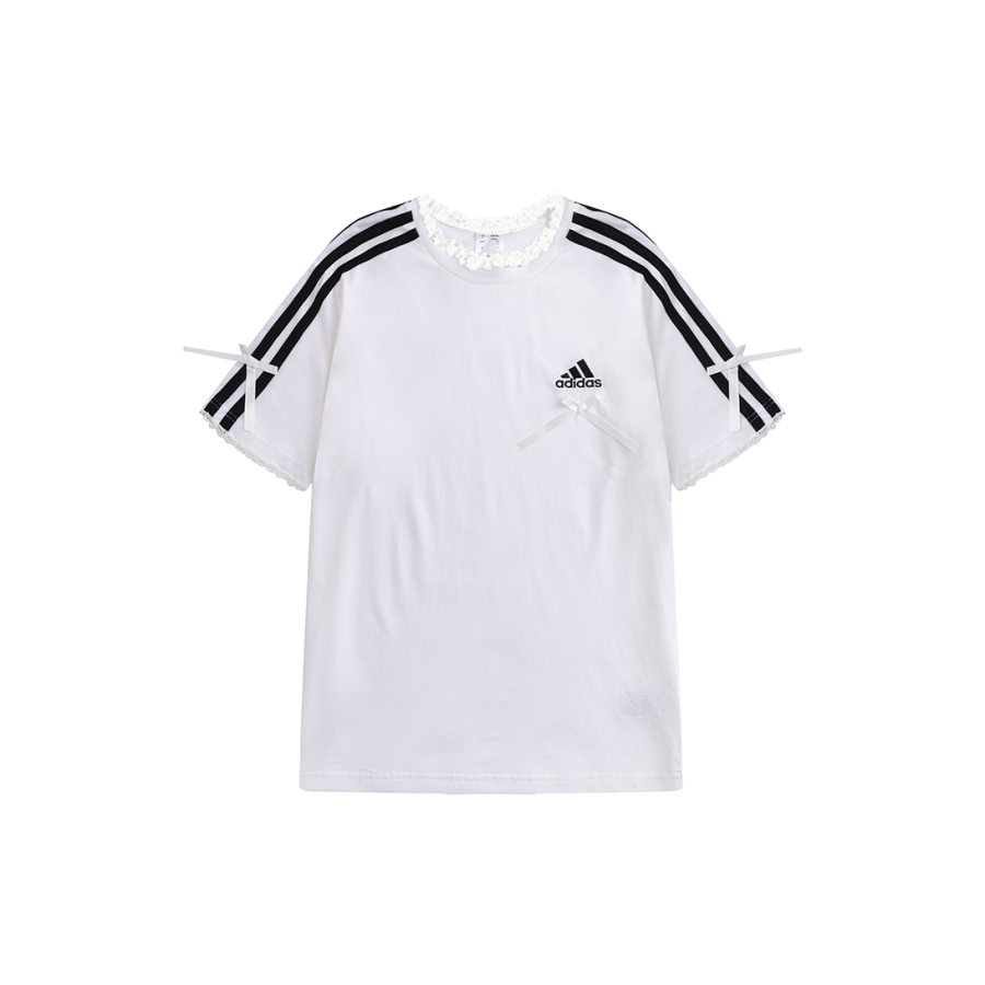 Adidas Adidas T Shirts Unisex White Crew Neck Moderate Straight Fit