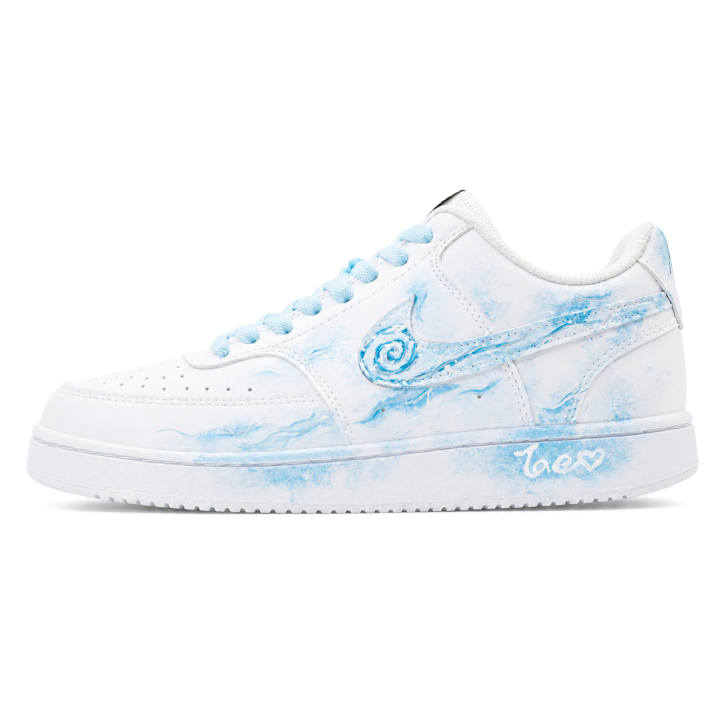 Nike Nike Southern Breeze Love Slip Resistant Cushioning Abrasion Resistant Low top Nike Skateboard Shoes Unisex Light Blue