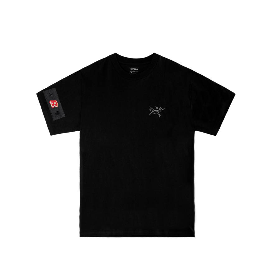 Arcteryx KRAGG T Shirts Men's Black/Black International, Suggestion Size Small Crew Neck Moderate