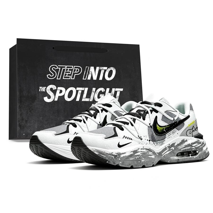 Nike Nike Air Max Fusion Running Shoes Unisex Low Top Gray Black