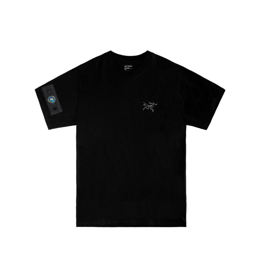 Arcteryx KRAGG T Shirts Men's Black/Black International, Suggestion Size Small Crew Neck Moderate