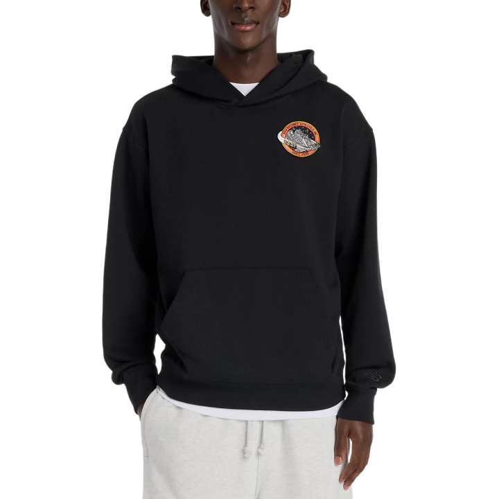 New Balance New Balance Sweatshirts Men's Black Hooded Non Detachable Moderate