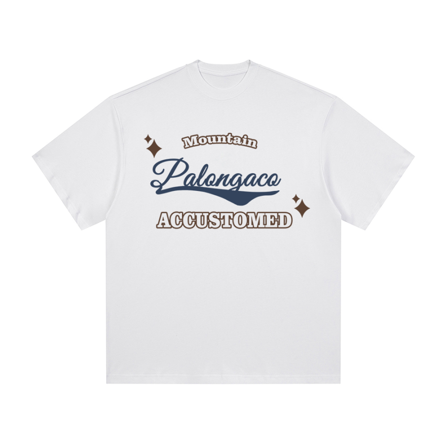 PAL ONGACO T Shirts Unisex White Crew Neck Moderate Straight Fit
