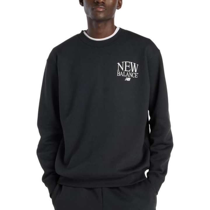New Balance New Balance Sweatshirts Men's Black Crew Neck Moderate