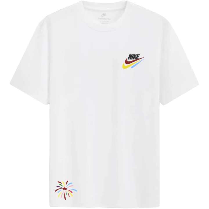 Nike Nike Sportswear T Shirts Unisex White Crew Neck Straight Fit