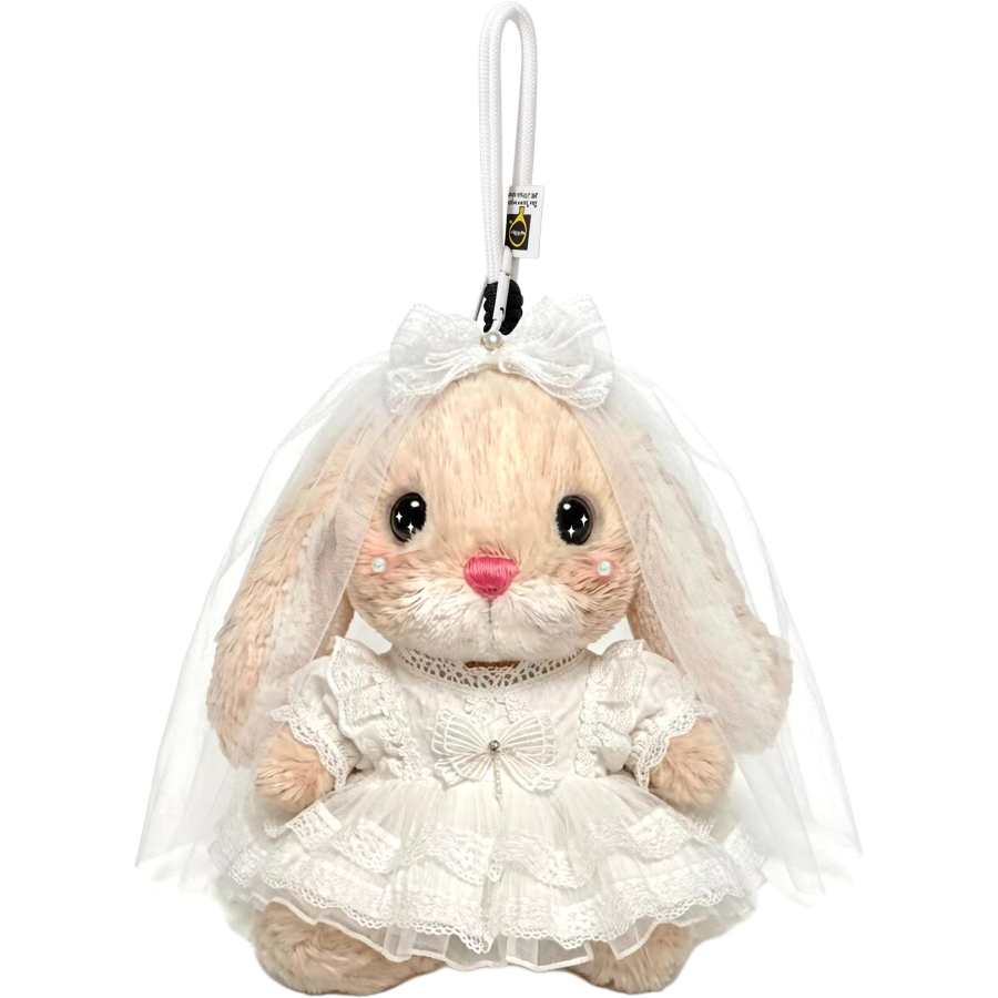 JELLYCAT Custom Trendy Toy JELLYCAT Short Leg Yummy Sweet Style Bunny, White, Wedding Dress, Pearl, Cute Khaki