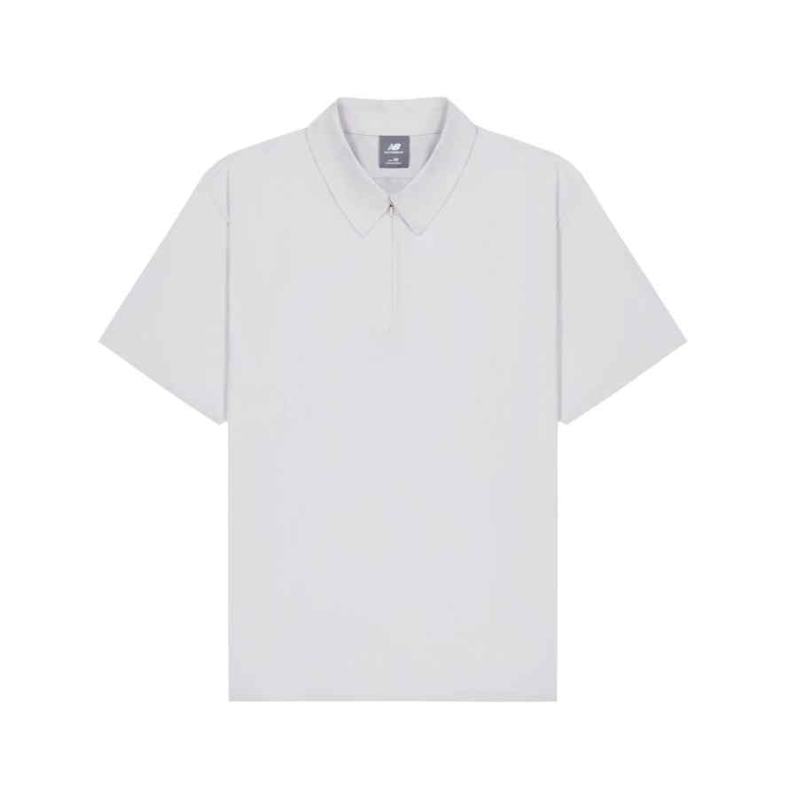New Balance New Balance NB Grey Polo Shirts Men's Combination Color Polo Collar Moderate Straight Fit