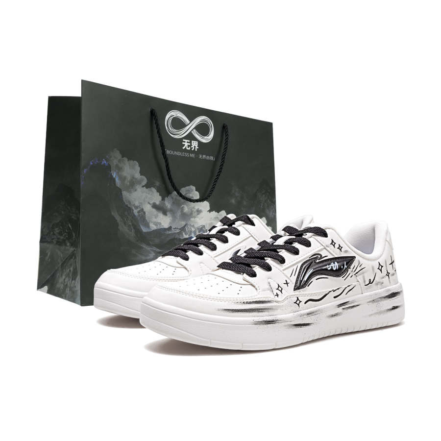 Li-Ning Li Ning January 1.0 Skateboard Shoes Men's Low Top White/Black