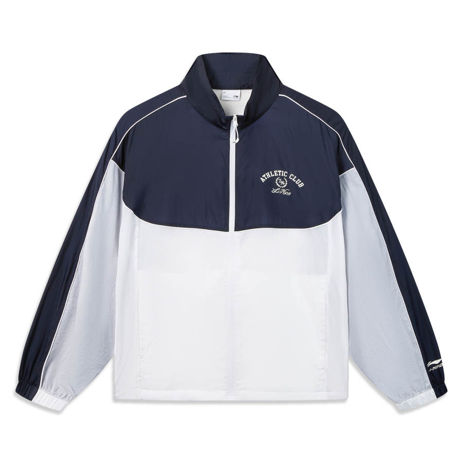 Li-Ning Li Ning Sports Life Collection Trench Coats Women's Lighthouse Blue/White Stand Collar Thin