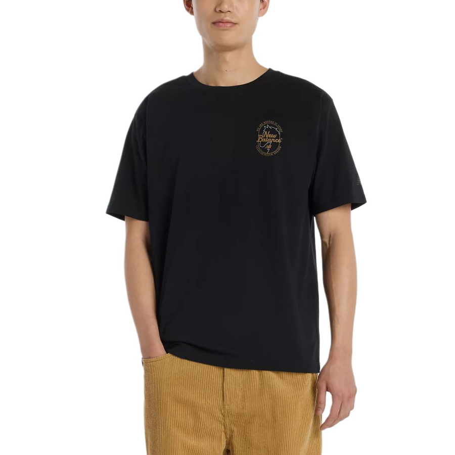 New Balance New Balance CNY T Shirts Men's Black Crew Neck Moderate