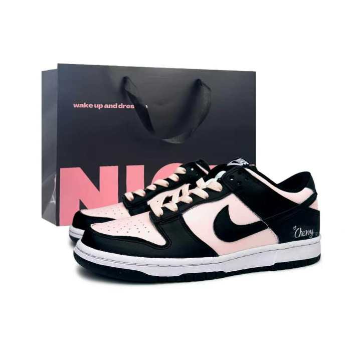 Nike Nike Dunk Skateboard Shoes Unisex Low Top Black/Pink