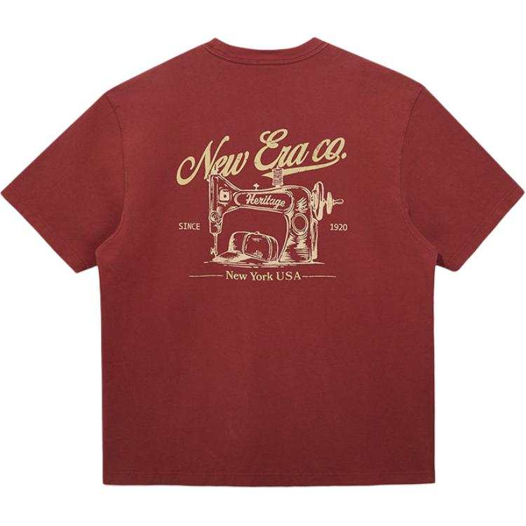 New Era T Shirts Unisex Saffron Crew Neck Moderate Other