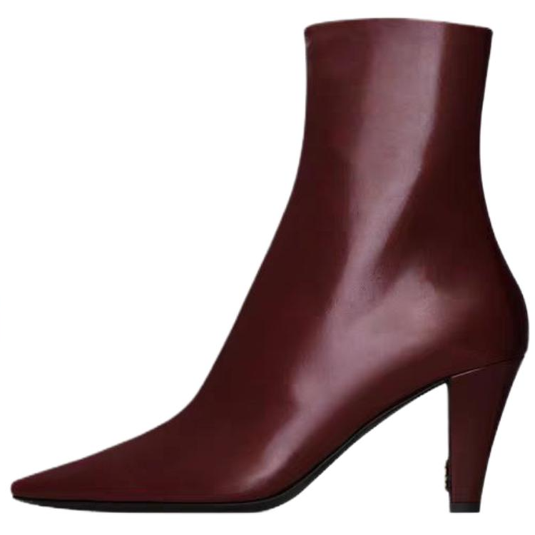 SAINT LAURENT Ankle Boots Women's Burgundy