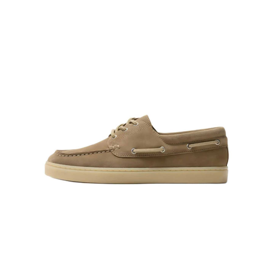 ZARA Boat Shoes Men's Beige