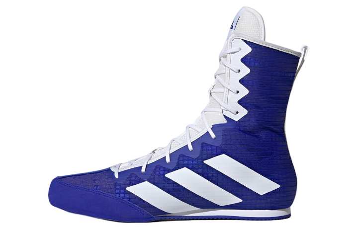 Adidas Adidas Box Hog 4 Indoor Slip Resistant, Abrasion Resistant, Lightweight High top Training Shoes Unisex Blue White